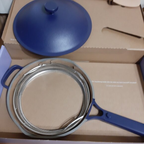 new Our Place Ceramic Nonstick Always Pan w/ O.P. Fry Deck, ltd. color "Indigo" - Picture 3 of 7
